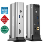 Plugable Technologies TBT-UDT3 laptop dock/port replicator Wired Thunderbolt 5 Aluminum