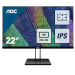 AOC Value-line 22V2Q computer monitor 54.6 cm (21.5") 1920 x 1080 pixels Full HD LED Flat Matt Black