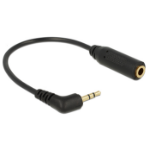 DeLOCK 0.175m 2.5mm/3.5mm audio kabel 0,175 m Zwart