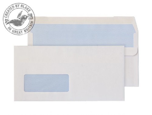 Blake White Window Self Seal Wallet DL 110X220mm 90gsm (Pack 50)