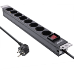 InLine 16412S surge protector Black 8 AC outlet(s) 2 m