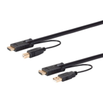 Monoprice Switch Series KVM cable Black 70.9" (1.8 m)