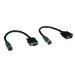 Tripp Lite EZA-VGAM-2 video cable adapter 1.2" (0.0305 m) VGA (D-Sub) Black
