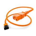 UNC PWCD-C14C15-15A-08F-ORG power cable Orange 94.5" (2.4 m) C14 coupler C15 coupler