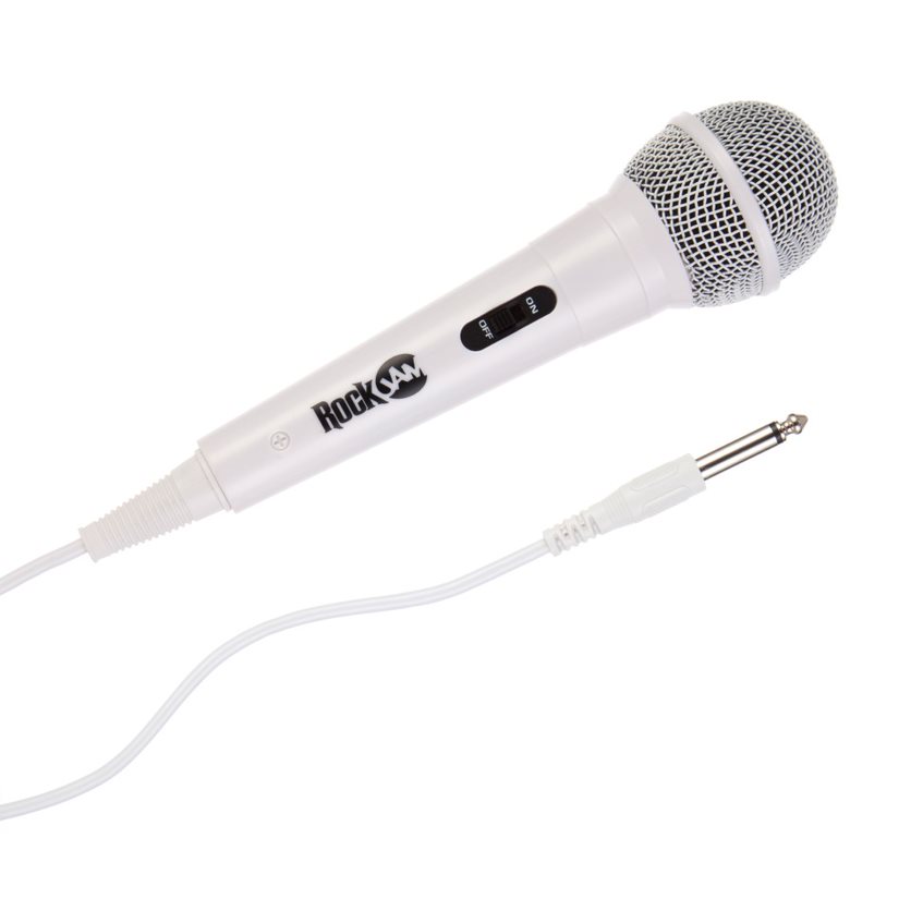 Image of PDT RockJam Wired MicrophoneMC303- White