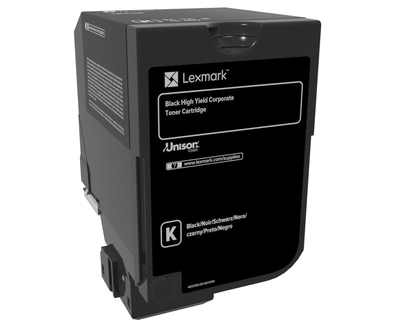 Image of Lexmark 74C2HKE Toner-kit black return program Project, 20K pages...
