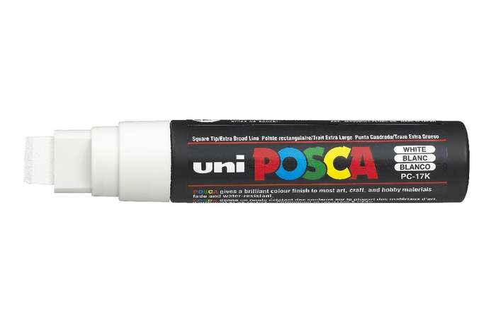 POSCA uni PC-17K marker 1 pc(s) Chisel tip White