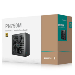 Deepcool PN750M 750W 80+ Gold Certified Fully Modular ATX Power Supply 120mm Fan, Japanese Capacitors, DC to DC, ATX12V V3.1, 100,000 MTBF, 90% EFF