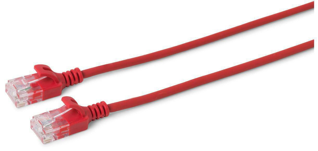 Image of Microconnect V-UTP602R-SLIM networking cable Red 2 m Cat6 U/UTP (UTP)