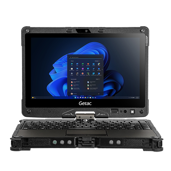 Getac V110 G7 i5-1235U Hybrid (2-in-1) 29.5 cm (11.6") Touchscreen Full HD Intel® Core™ i5 16 GB DDR4-SDRAM 512 GB SSD Wi-Fi 6E (802.11ax) Windows 11 Pro Black