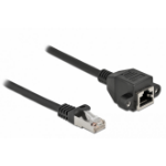 DeLOCK Network Extension Cable S/FTP RJ45 plug to RJ45 jack Cat.6A 3 m black