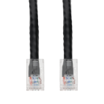 AddOn Networks 1ft Black CAT 6A PVC Ethernet Cable Non-Booted RJ-45 M/M