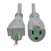 Tripp Lite P022-015-GY-HG power cable Gray 177.2" (4.5 m) NEMA 5-15P NEMA 5-15R