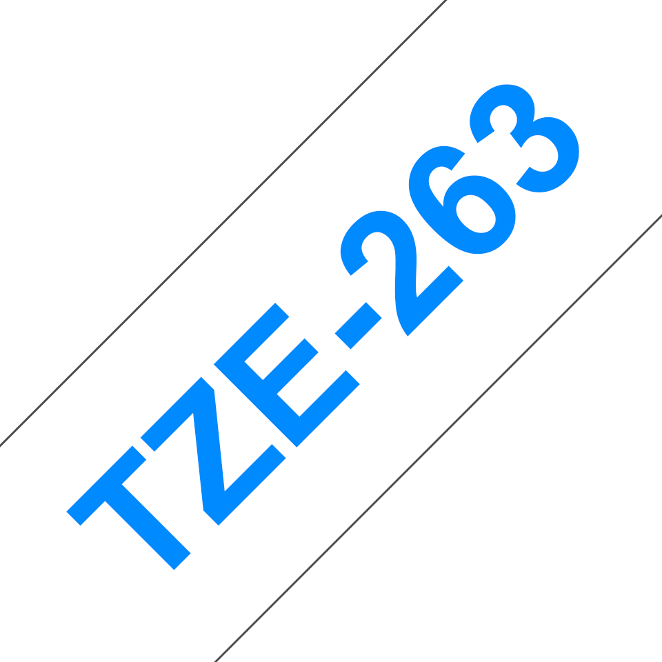 Photos - Office Paper Brother TZE-263 DirectLabel blue on white Laminat 36mm x 8m for Brothe TZE 