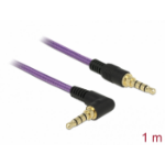 DeLOCK 85611 audio cable 1 m 3.5mm Purple