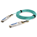 AddOn Networks QSFP-100GB-AOC12M-EX-AO InfiniBand/fibre optic cable 472.4" (12 m) QSFP28 AOC Aqua color