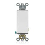 Leviton 5621-2W light switch Metal, Thermoplastic White