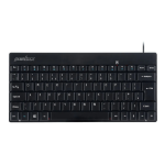 Perixx PERIBOARD-422 Wired Mini USB-C Keyboard with Low-profile Quiet Keys