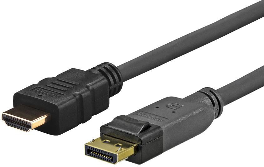 Vivolink PRODPHDMI4K1.5 video cable adapter 1.5 m DisplayPort HDMI Bla