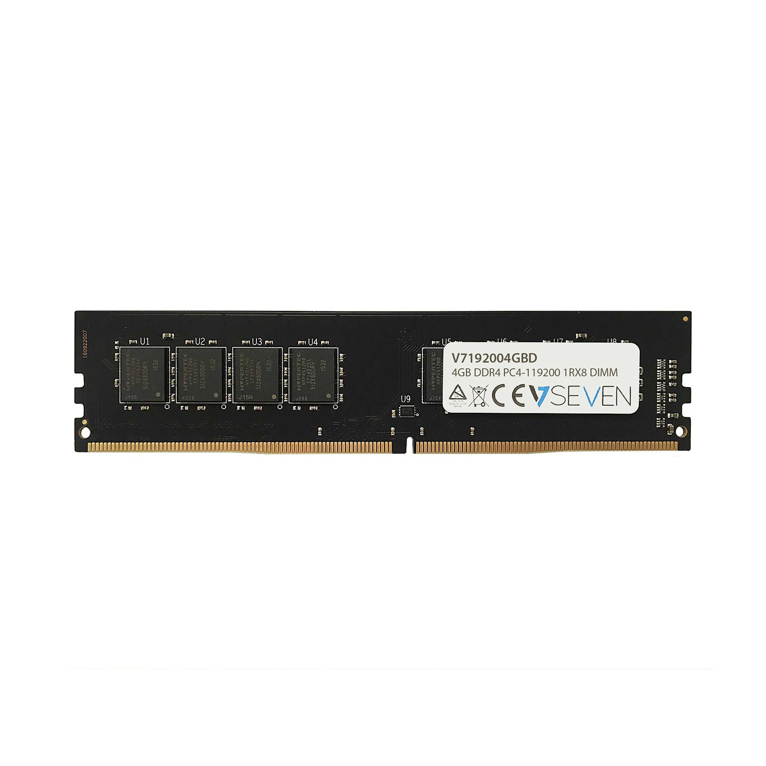 Image of V7 4GB DDR4 PC4-19200 - 2400MHz DIMM Desktop Memory Module -...