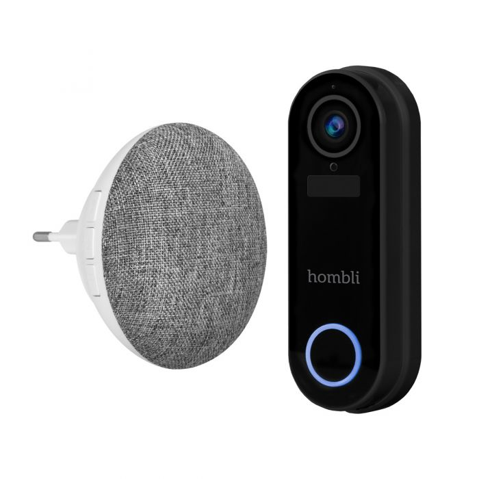 Hombli Smart Doorbell Pack Black. White