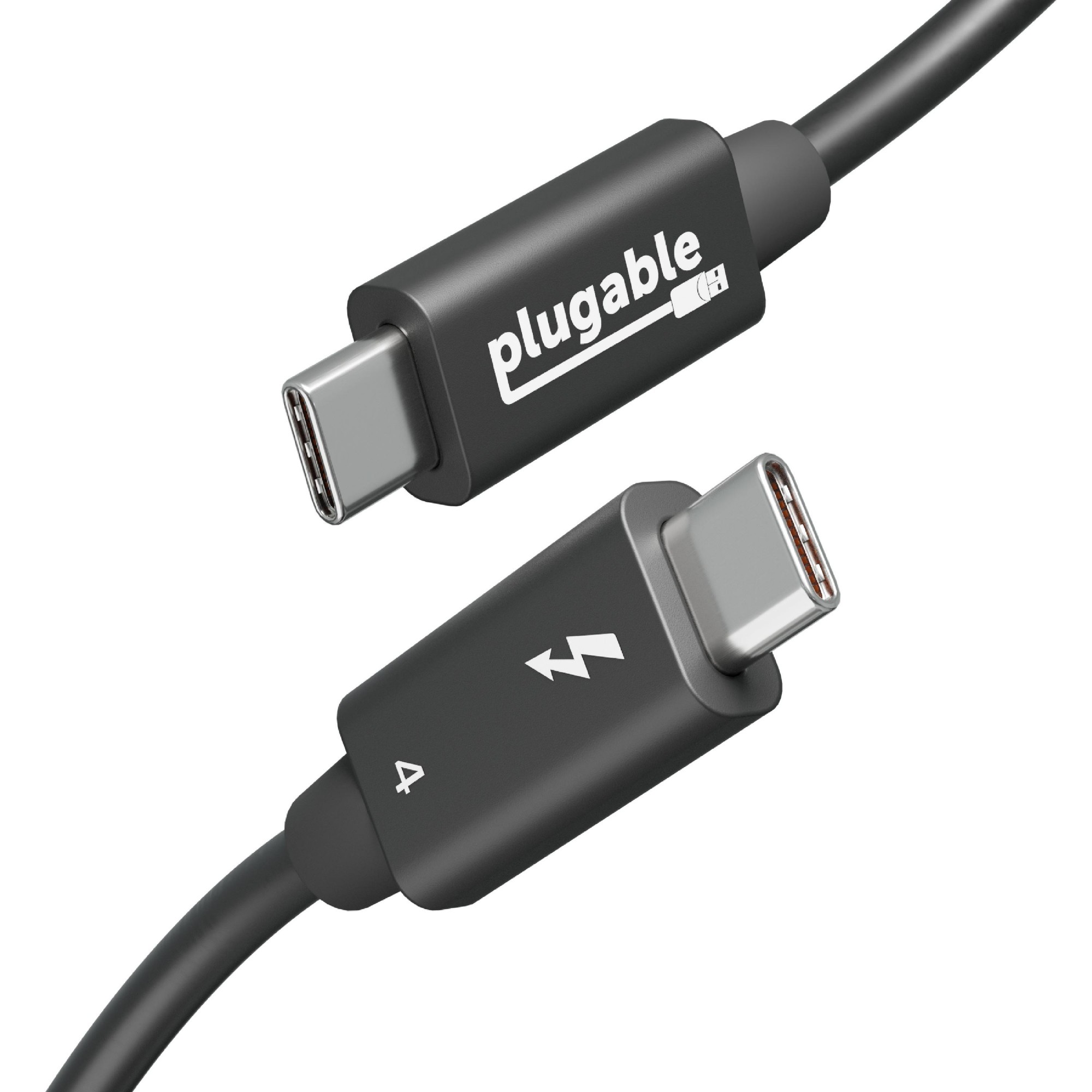 Photos - Cable (video, audio, USB) Plugable Technologies Thunderbolt 4 Cable 240W Charging, TBT4 Certifie TBT