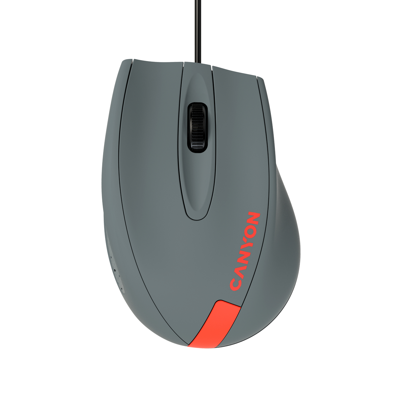 CNE-CMS11DG CANYON Wired Mouse Dark Grey/Red
