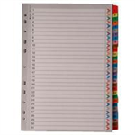 WHITEBOX A4 MYLAR 1-31 ASSORTED INDEX