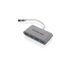 iogear HUB-C USB 3.2 Gen 2 (3.1 Gen 2) Type-C 5000 Mbit/s Zilver