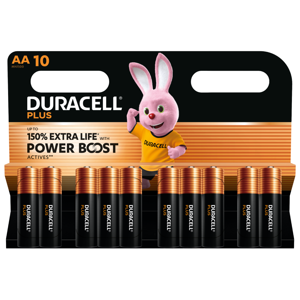 AA Plus Alkaline 150% Extra Life Power Boost 1.5V Pack of 10 thumbnail