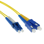ACT 5 meter LSZH Singlemode 9/125 OS2 glasvezel patchkabel duplex met LC en SC connectoren