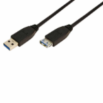 LogiLink CU0043 3m USB3.0 A-A M/F CABLE BLK LOGILINK