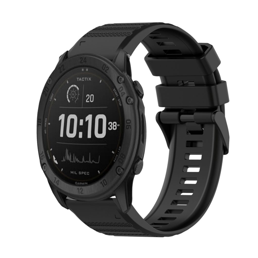 EU Product - Tactix Delta Silicone Watch Band - Black thumbnail