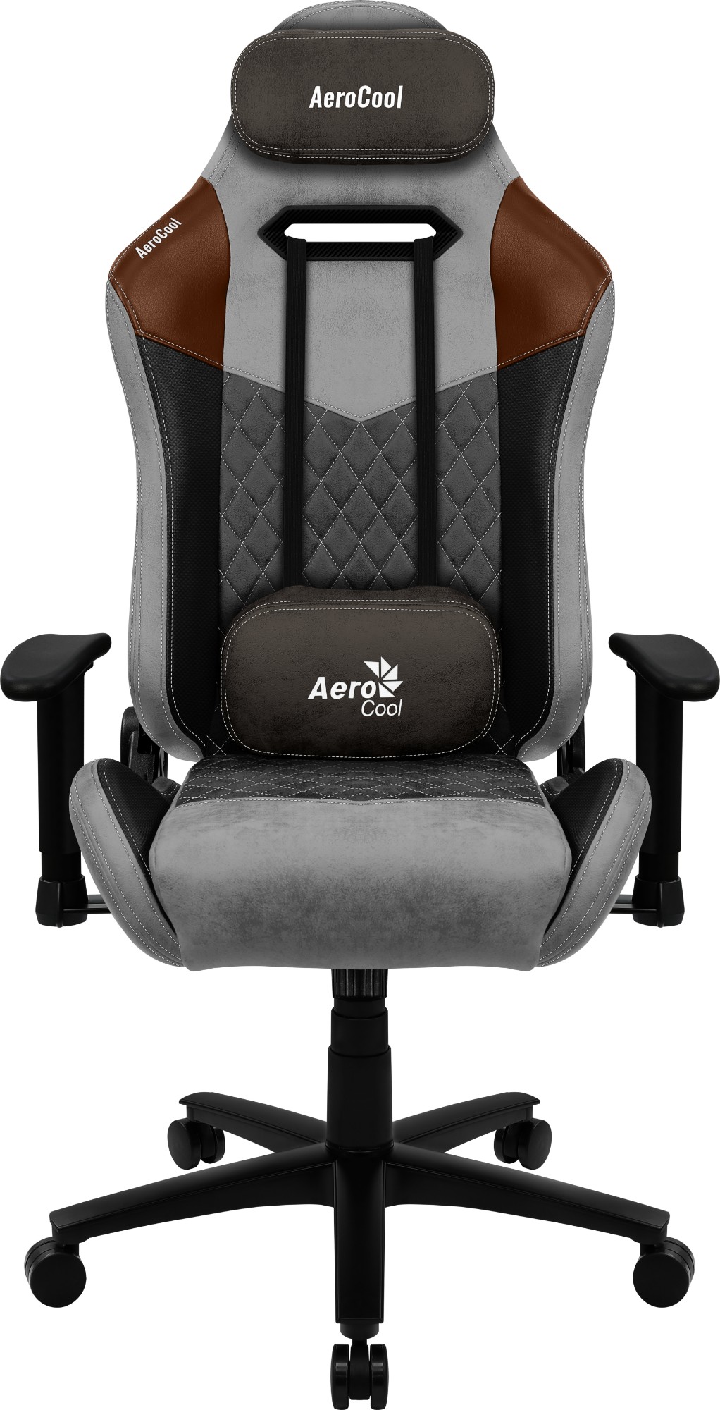 Aerocool DUKE AeroSuede Universal gaming chair Black, Brown, Grey