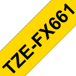 Brother TZE-FX661 DirectLabel black on yellow Laminat 36mm x 8m for Brother P-Touch TZ 3.5-36mm/HSE/6-36mm