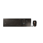 CHERRY DW 9000 SLIM keyboard Mouse included RF Wireless + Bluetooth QWERTY US English Black