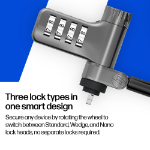 HP Universal Resettable Combination Cable Lock