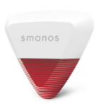 smanos WS-20 siren Wireless siren Outdoor Red, White