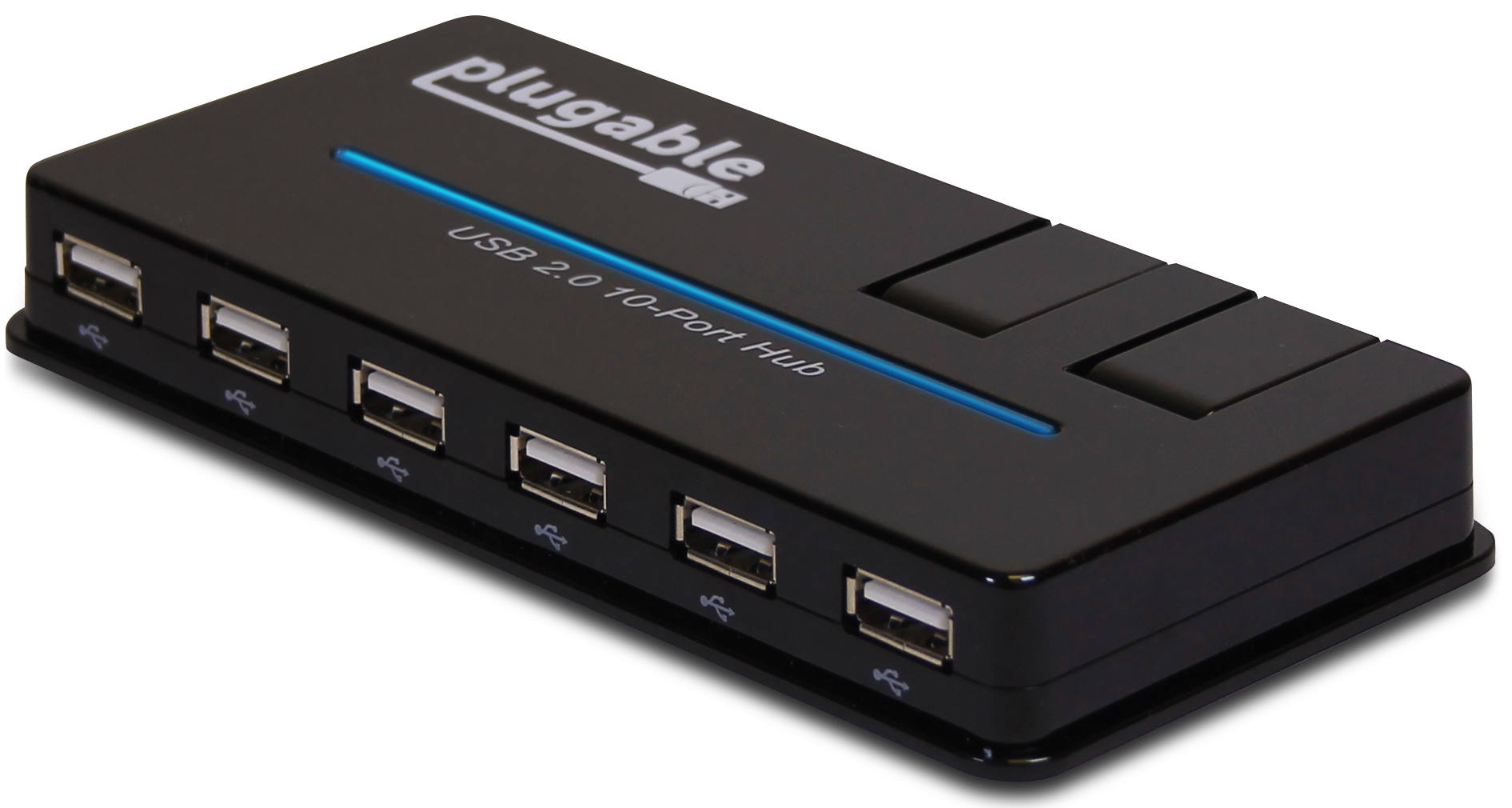 Image of PLUGABLE TECHNOLOGIES 10Port USB 2.0 Hub w/ 20W PD