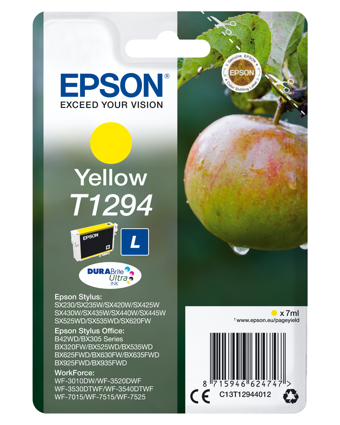 Epson T1294 Apple Yellow Ink Cartridge