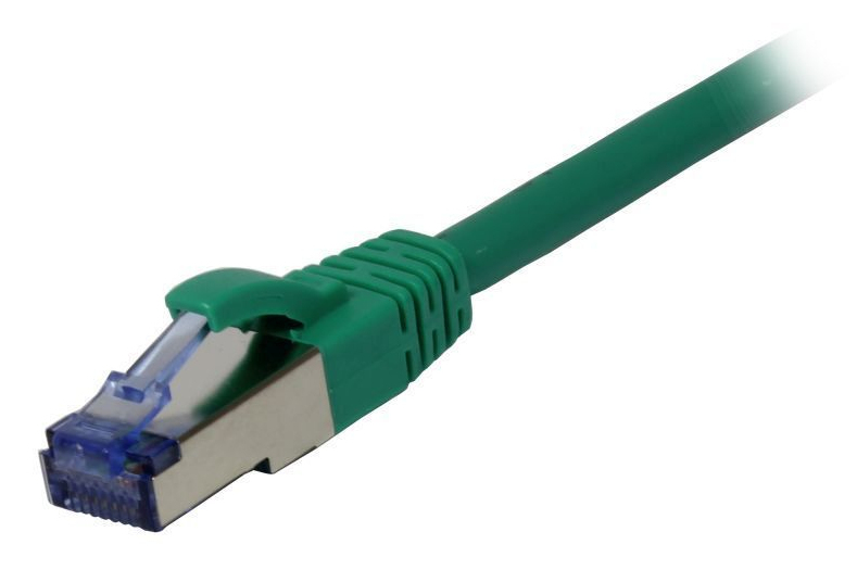 EU Product - Patchkabel RJ45 Cat6a 500Mhz gruen S-STP S/FTP AWG26 LSZH - Cable - Network thumbnail