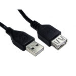 Cables Direct 99CDL2-020ST USB cable 0.12 m USB 2.0 USB A Black