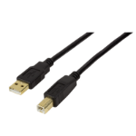 LogiLink UA0266 USB cable USB 2.0 20 m USB A USB B 0.48 Gbit/s Black