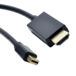 4Cabling 2m Mini DisplayPort Male - HDMI Cable Male: Black