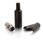 C2G 01755 wire connector 8-pin mini Din Black