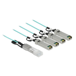 DeLOCK Active Optical Cable QSFP+ to 4 x SFP+ 10 m