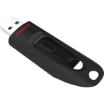 SanDisk ULTRA USB flash drive 128 GB USB Type-A 3.2 Gen 1 (3.1 Gen 1) Black