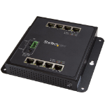 StarTech.com Industrial 8 Port Gigabit Ethernet Switch - Hardened Compact GbE Layer/L2 Managed Switch - Rugged Network Switch Din Rail/Wall Mountable RJ45/LAN Switch IP-30/-40C to +75C Temp