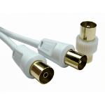 Cables Direct 2TVREV-03 coaxial cable 3 m White
