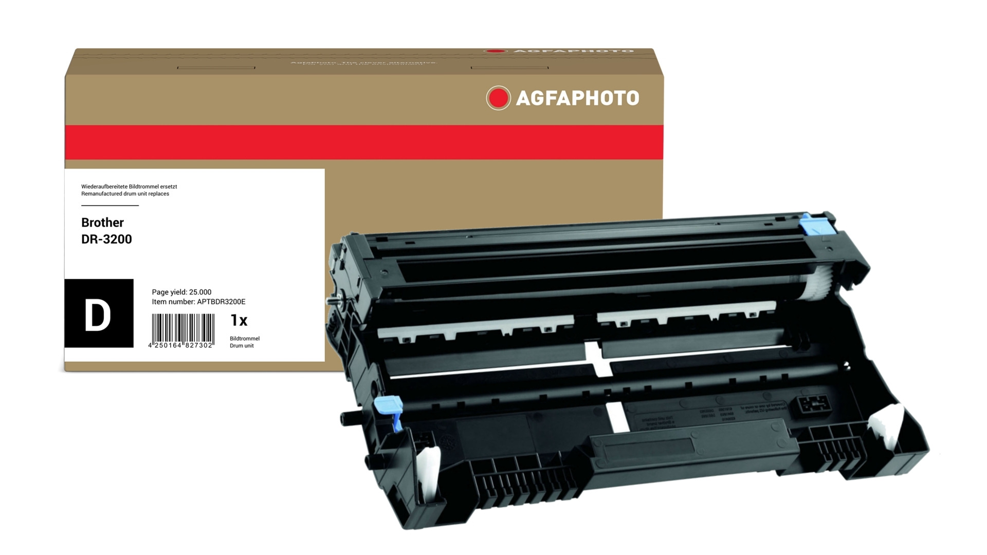 AgfaPhoto Compatible Drum Unit. Replacement for Brother DR-3200. 25000